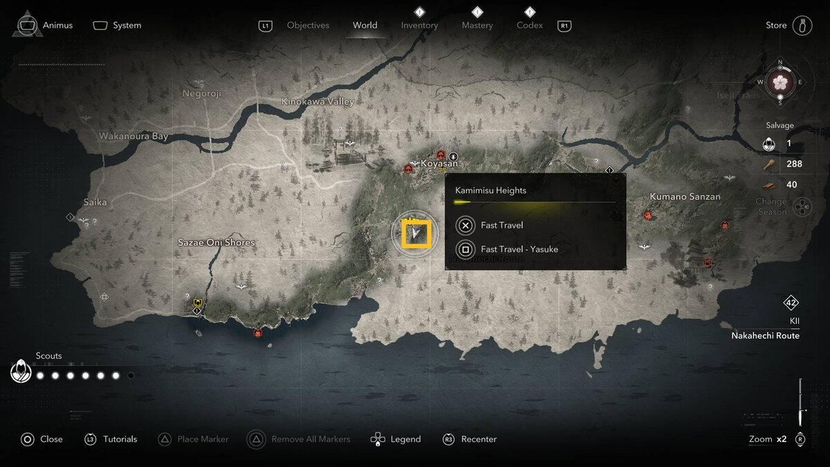 Assassin's Creed Shadows Legendary Sumi-e: map.