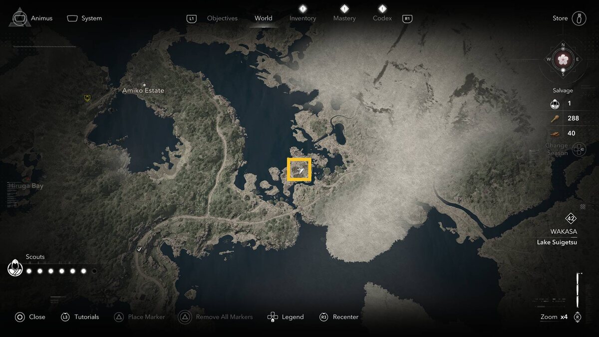 Assassin's Creed Shadows Legendary Sumi-e: map.