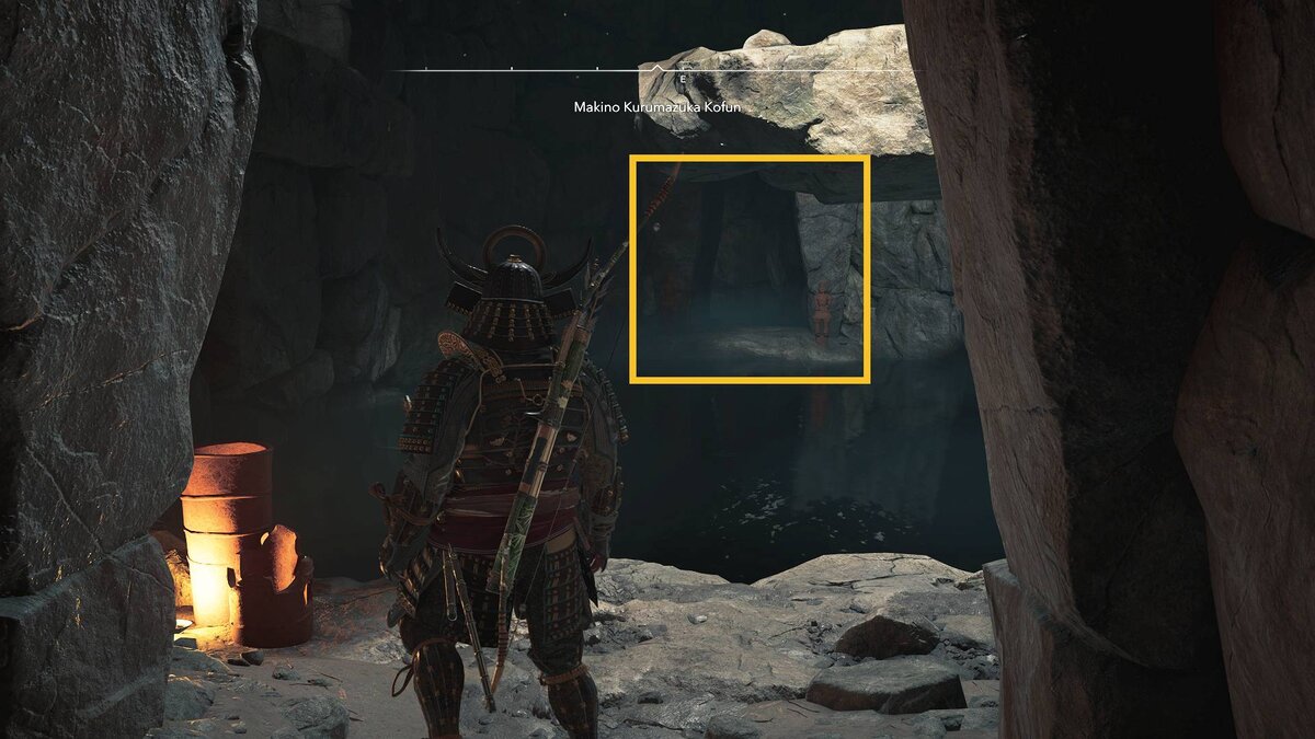 Assassin's Creed Shadows Makino Kurumazuka Kofun: Yasuke inside a Kofun.
