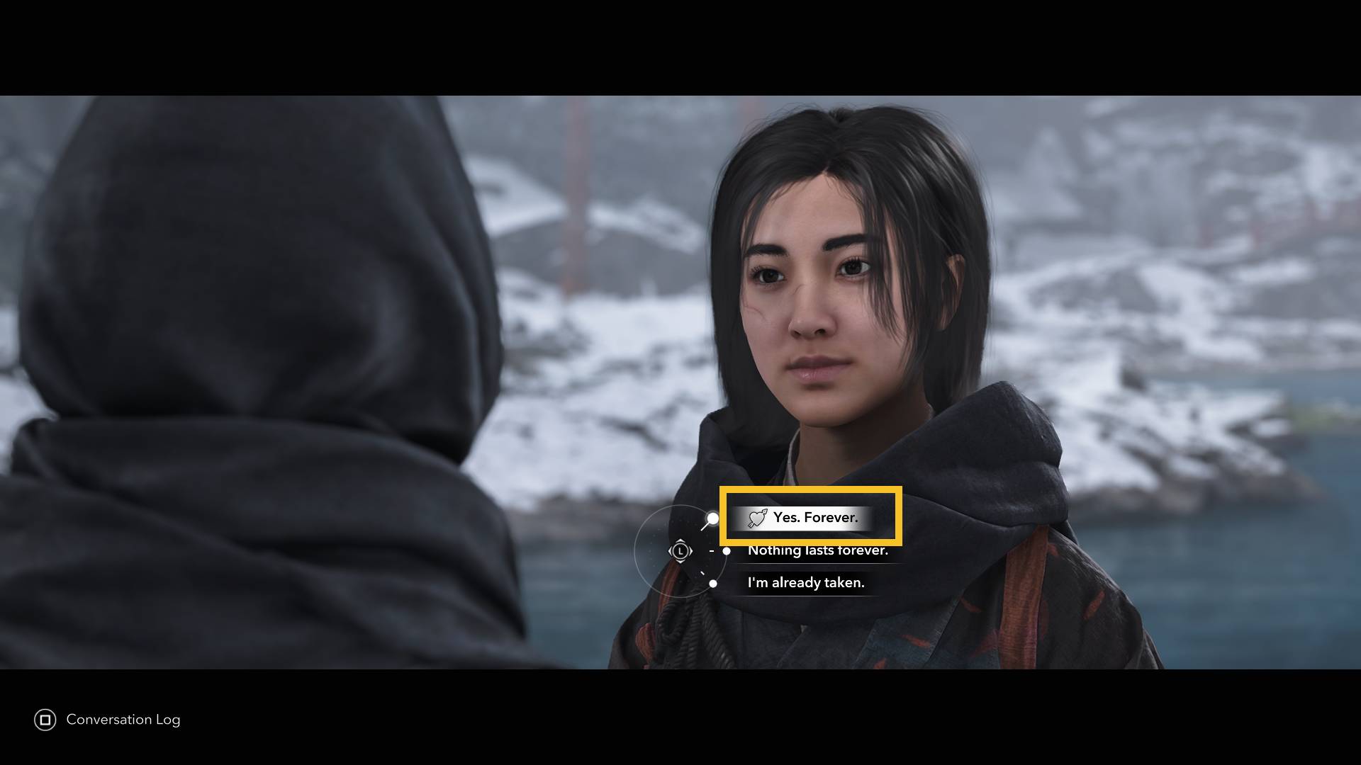 Assassin's Creed Shadows romance options Katsuhime: Katsuhime dialogue options.