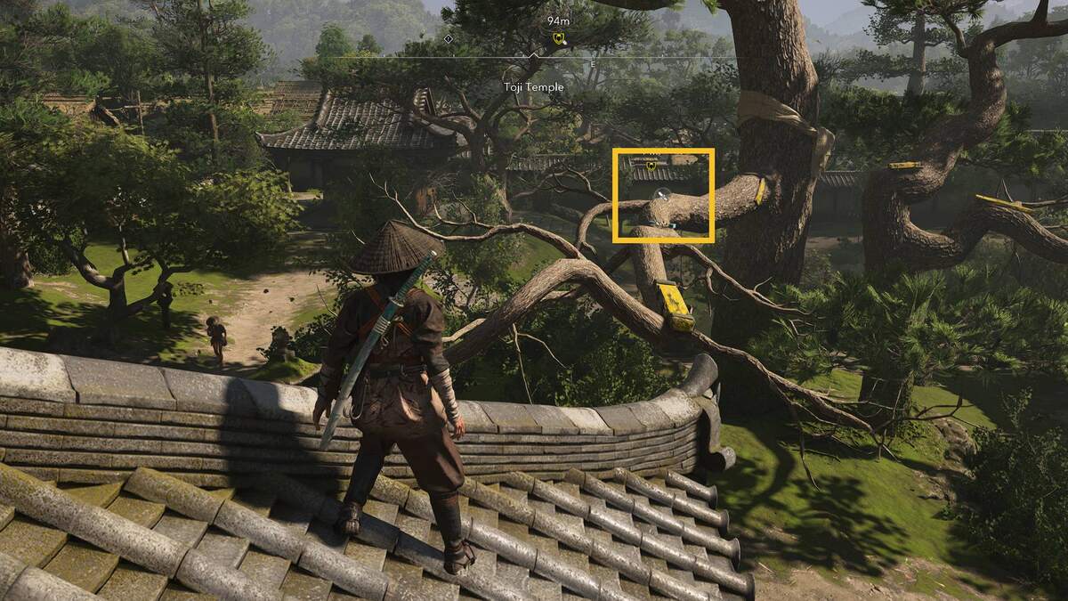 Assassin's Creed Shadows Toji Temple Lost Pages: temple grounds.
