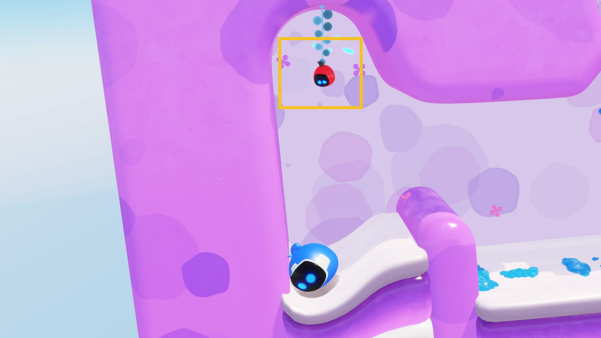 Astro Bot Going Loco: Astro exploring the Going Loco level.