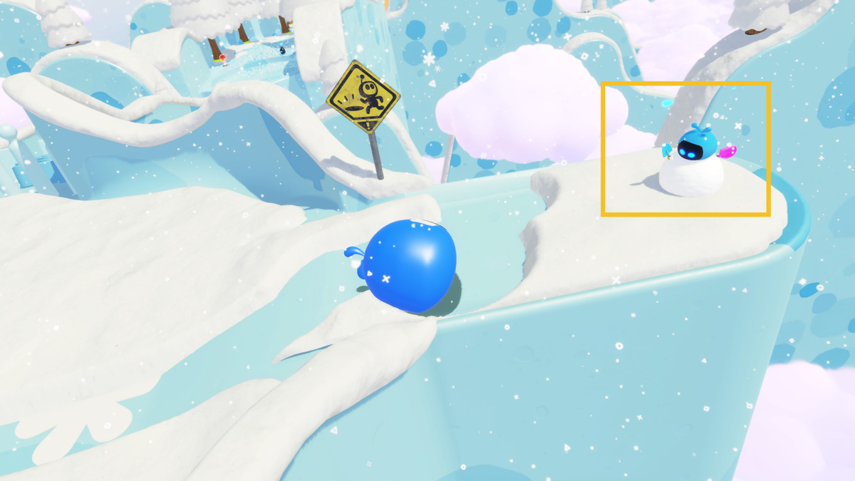 Astro Bot Going Loco: Astro exploring the Going Loco level.