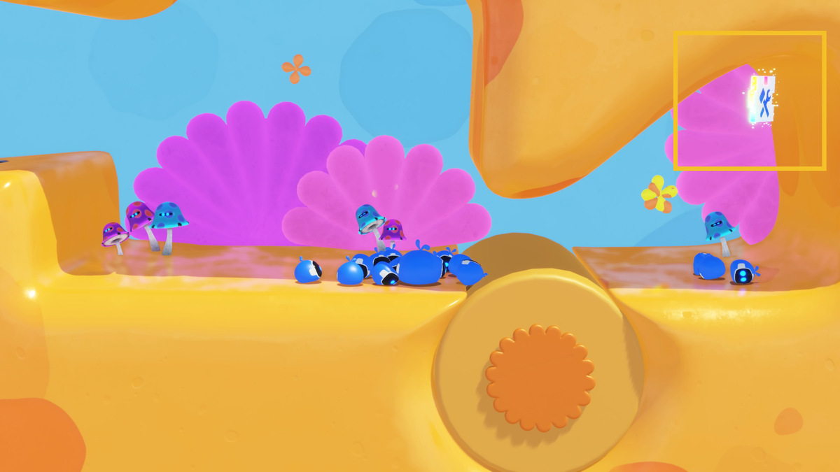 Astro Bot Going Loco: Astro exploring the Going Loco level.