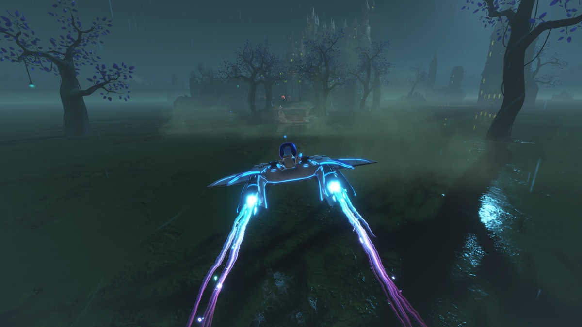 Astro Bot Spooky Time: Astro exploring the Spooky Time level.