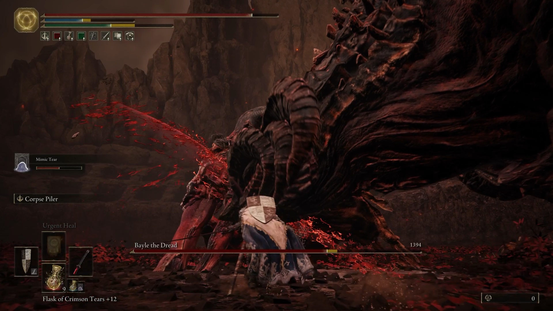 elden ring shadow of the erdtree how to beat bayle the dread - we attack bayle's head with our katana