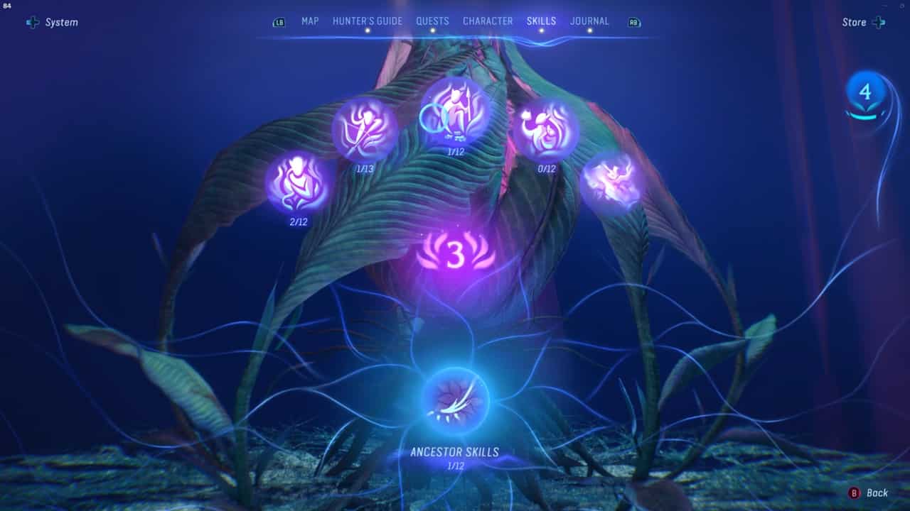 Pick from five distinct skill trees in Avatar. Image captured by VideoGamer.