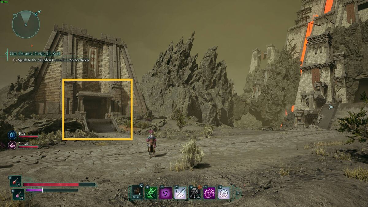 Avowed cartographer Galawain's Tusks: tower.