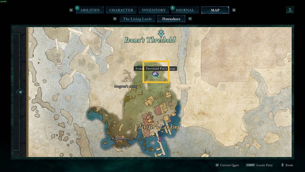 Avowed Obsidian Eora armor sets: map.