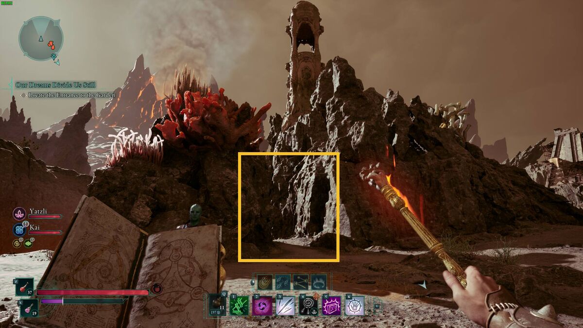 Avowed My Loyal Shield treasure map: rock formation.