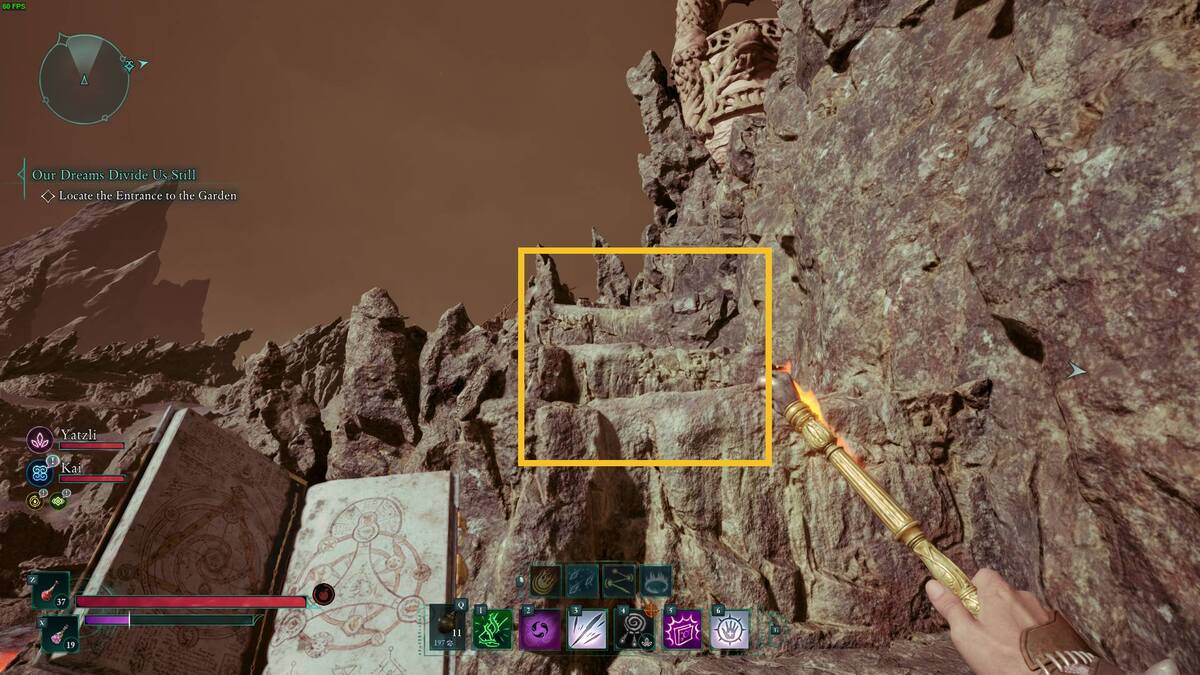 Avowed My Loyal Shield treasure map: rock formation.
