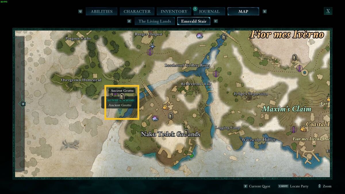 Avowed Old Nuna: map.