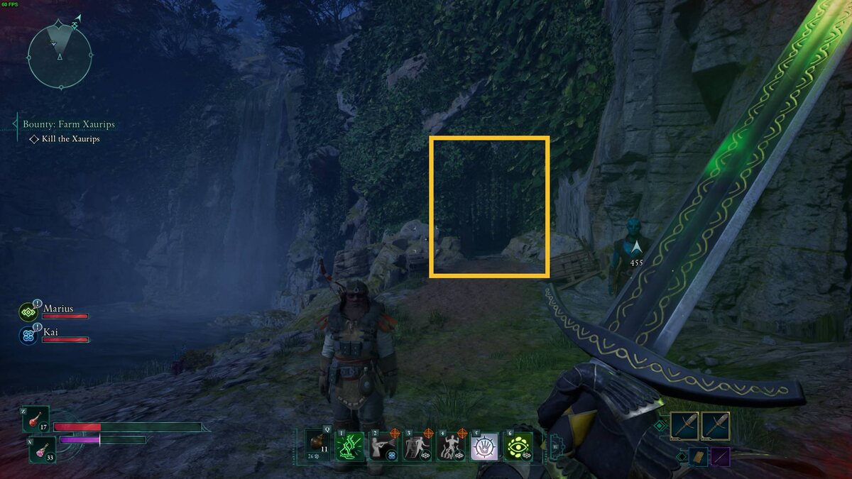 Avowed Painter's Regret treasure map: cave.