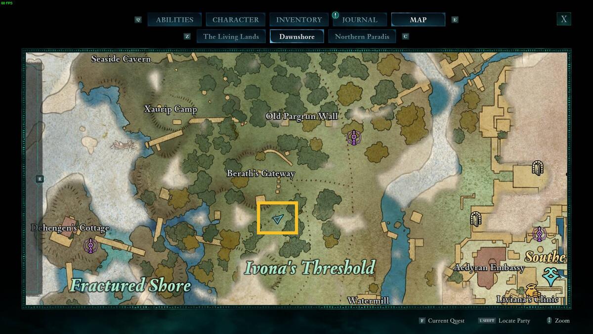 Avowed Pyromancer's Key: map.