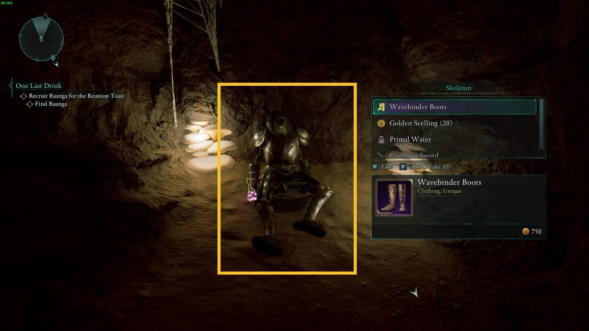 Avowed Seafarer's Boots treasure map: treasure map.