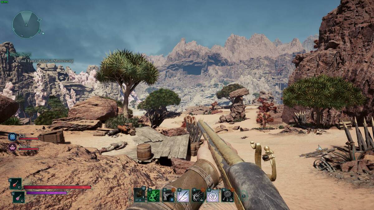 Avowed tricks and tips: Shatterscarp region.