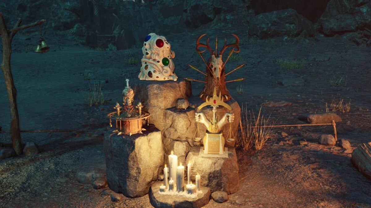 Avowed Totem of Perseverance: totem at Party Camp.