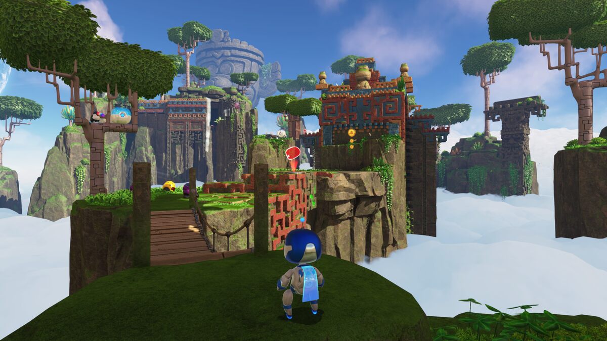 Astro Bot Az-Tech Trail: Astro exploring the Az-Tech Trail.