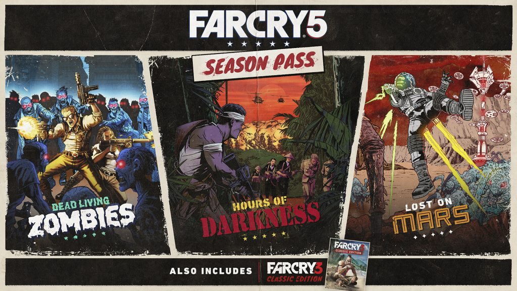 Far Cry 5 Season Pass features alien spiders and zombies