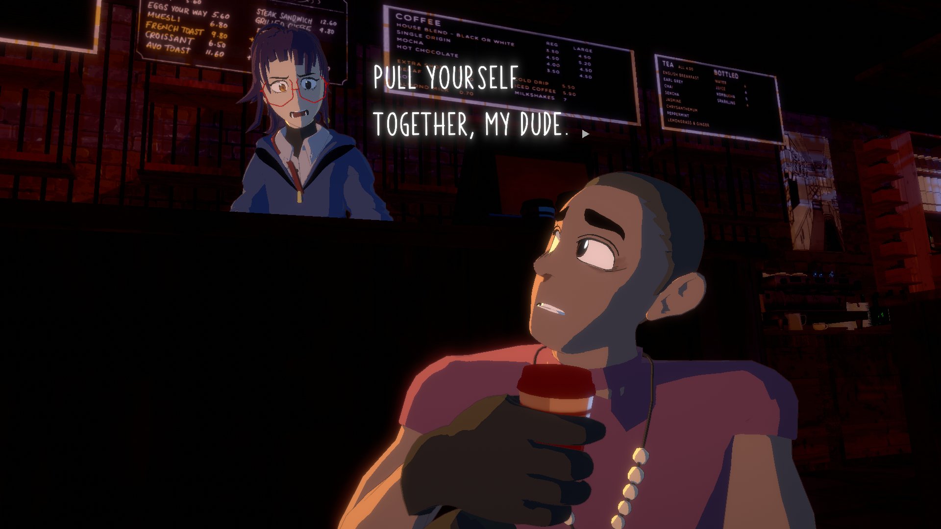 Spookily sweet visual novel Necrobarista is getting free DLC this year