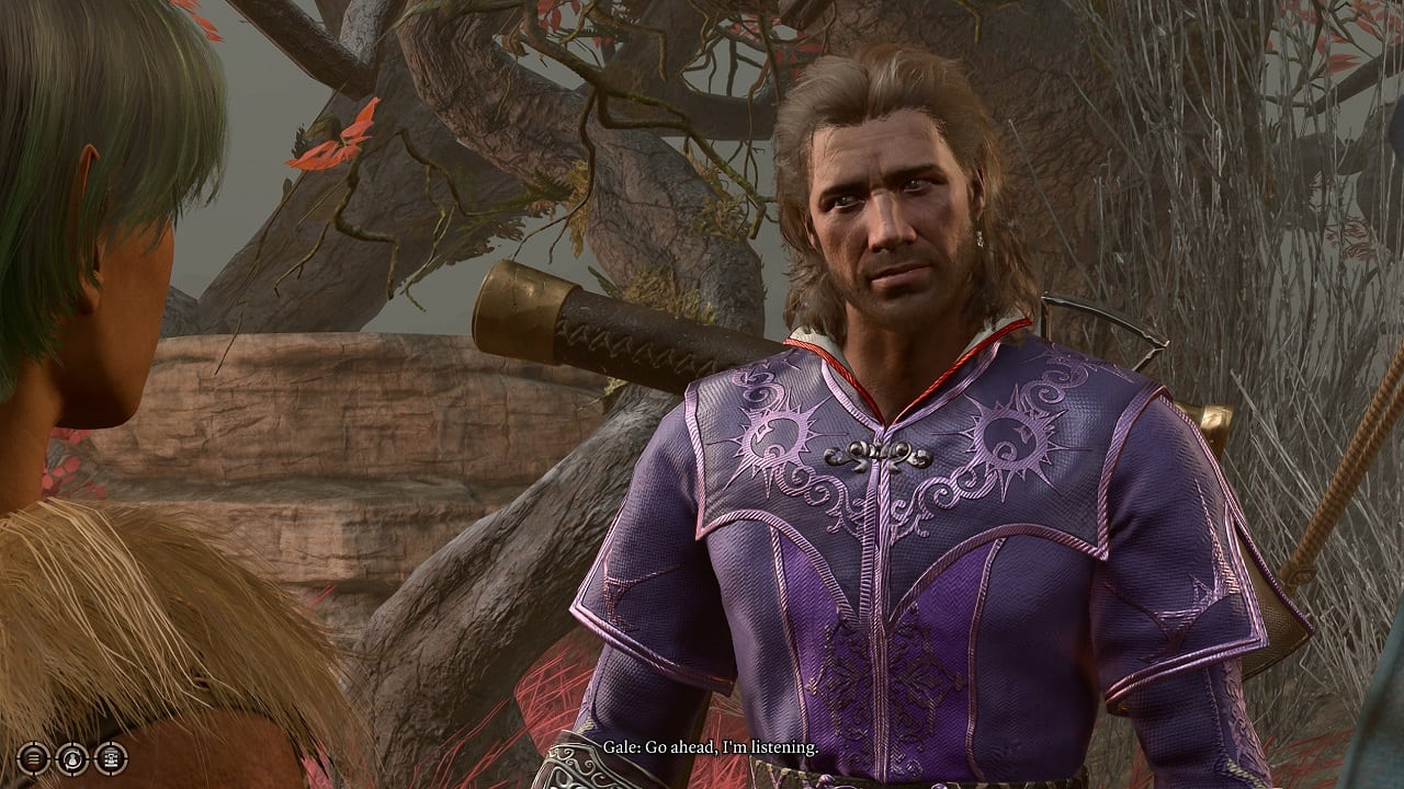 Baldur's Gate 3 companion approval: An image of the Wizard Gale in the game.