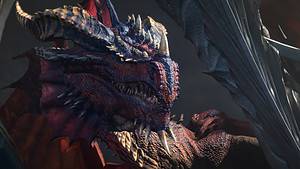 Baldur's Gate 3 Backgrounds: An image of a dragon in the game.
