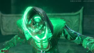 Baldur's Gate 3 Dank Crypt: An Entombed Scribe in the game.