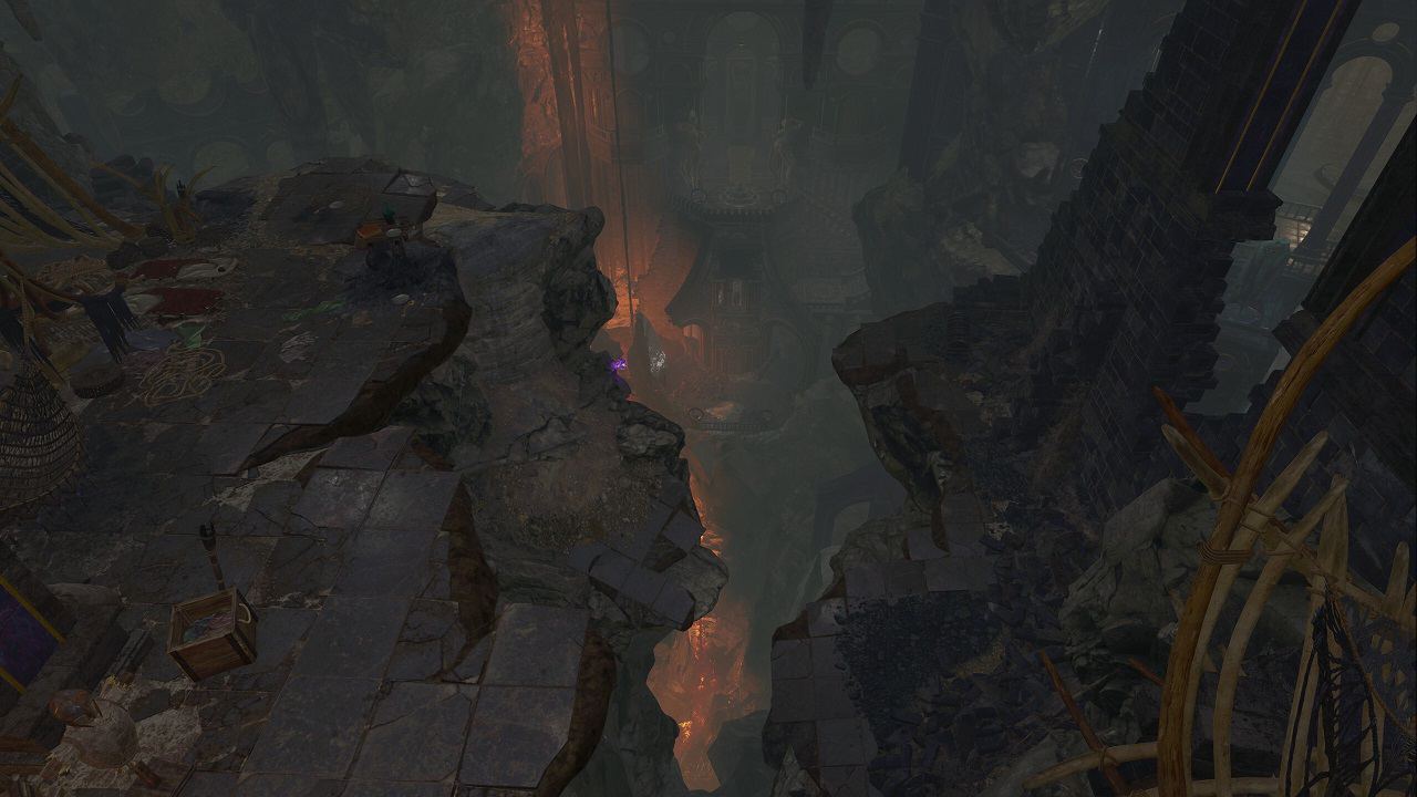 Baldur's Gate 3 Adamantine Forge: A player in the Grymforge region of the game.