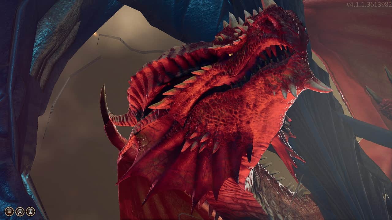 How long is Baldur's Gate 3: An image of a red dragon that shows up in the beginning of the game.