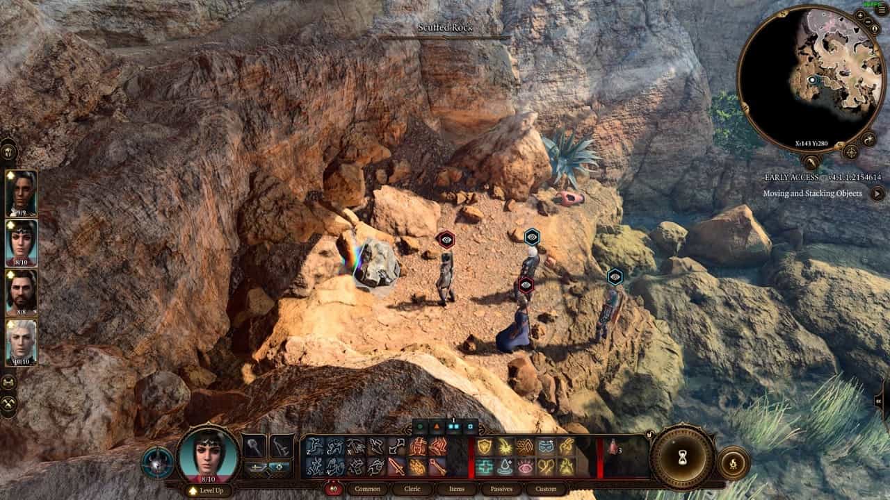 How to move the scuffed rock in Baldur’s Gate 3