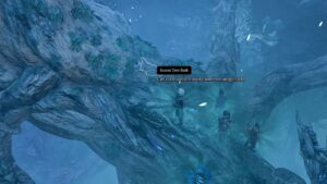 Baldur's Gate 3 Sussur Tree Bark: A group of people are standing on a tree in Baldur's Gate 3.