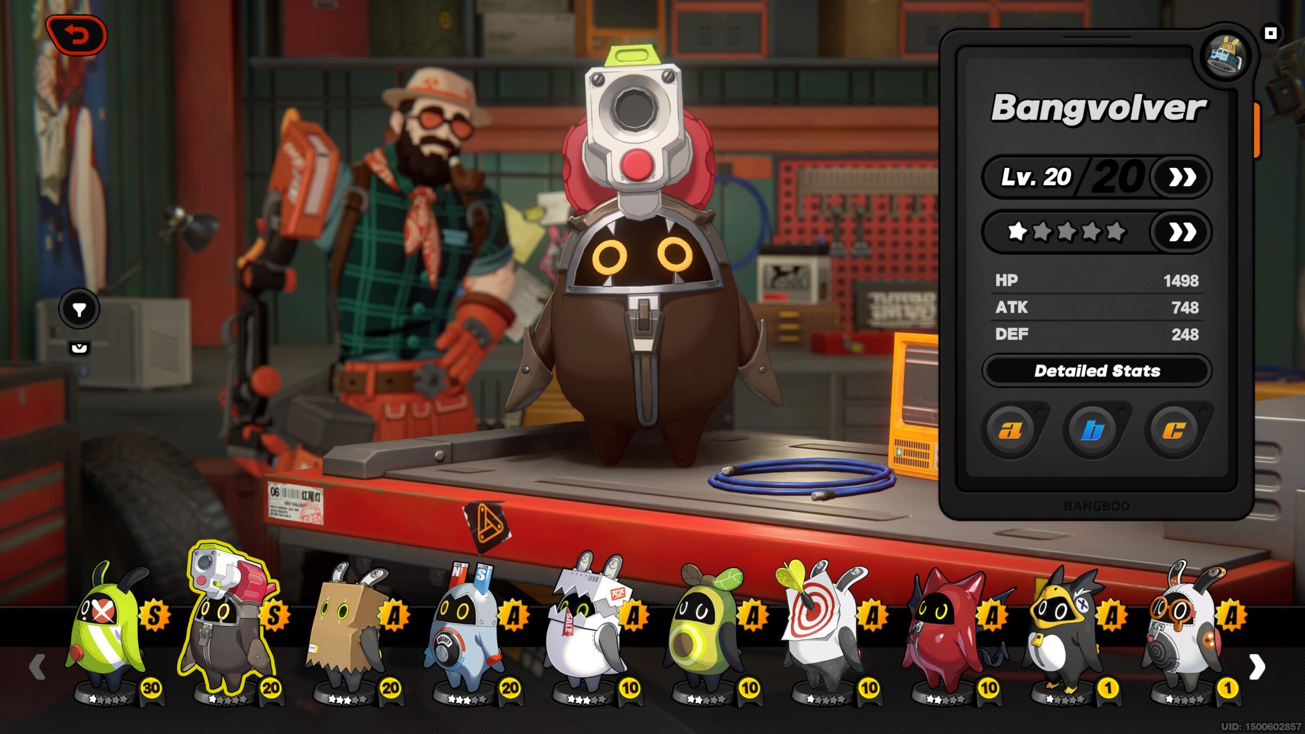 zzz bangboo tier list - the bangboo has a gun on its head that looks like a revolver