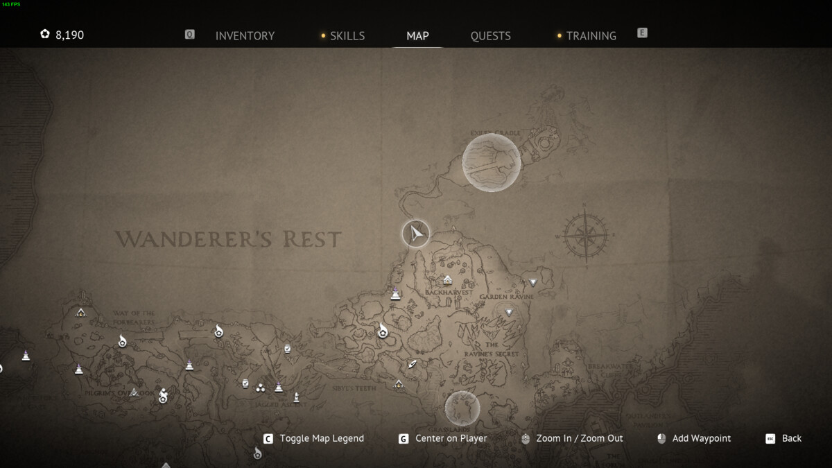 Flintlock The Siege of Dawn banner locations: Wanderer's Rest map.