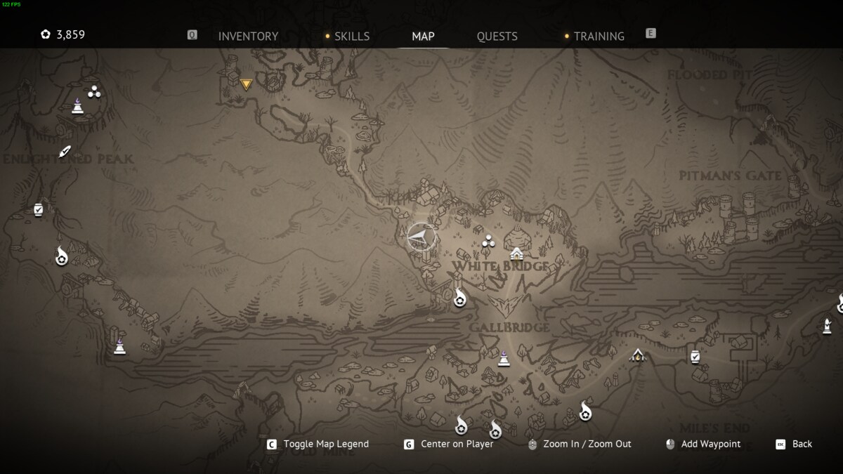Flintlock The Siege of Dawn banner locations: Three Peaks map.