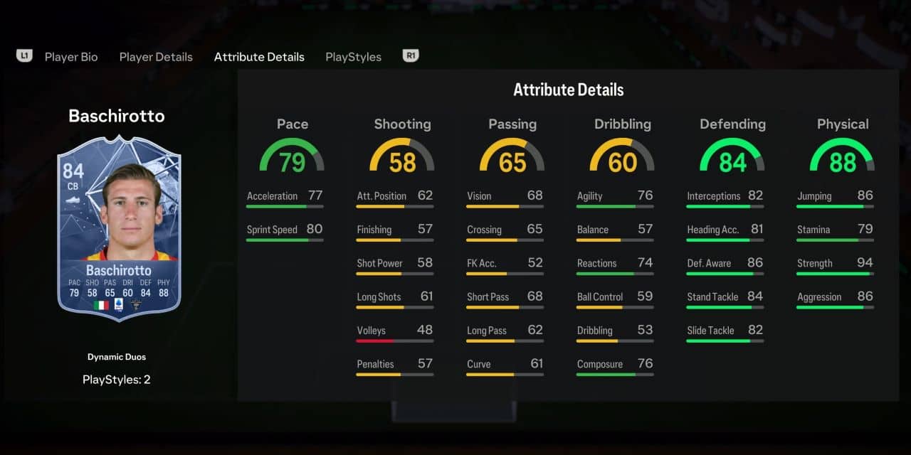 baschirotto dynamic duos player profile fc 24