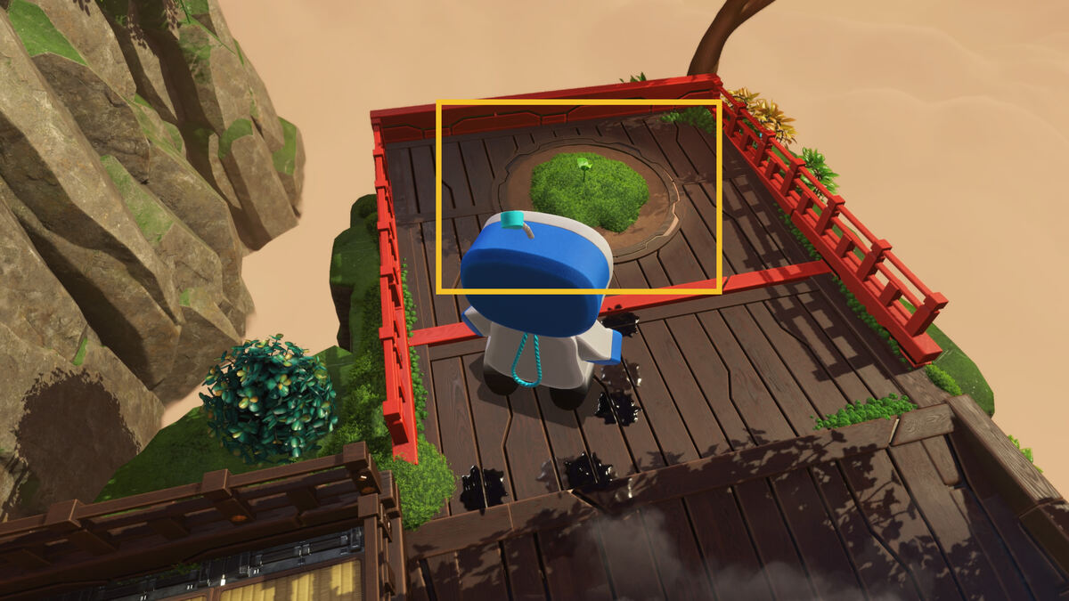 Astro Bot Slo-Mo Casino: Astro exploring the Bathhouse Battle level.