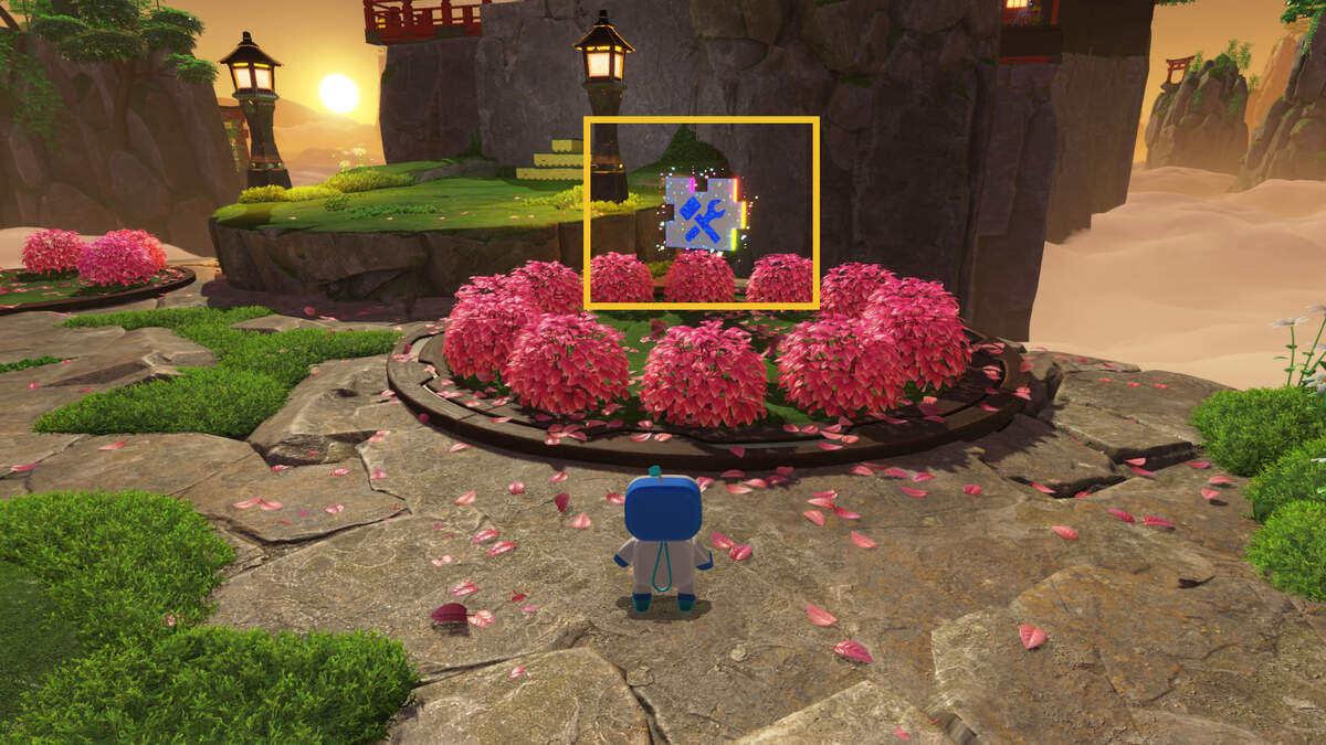 Astro Bot Slo-Mo Casino: Astro exploring the Bathhouse Battle level.