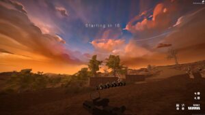 How to change language in BattleBit Remastered: An image of a cloudy sky from a battlefield in BattleBit Remastered.