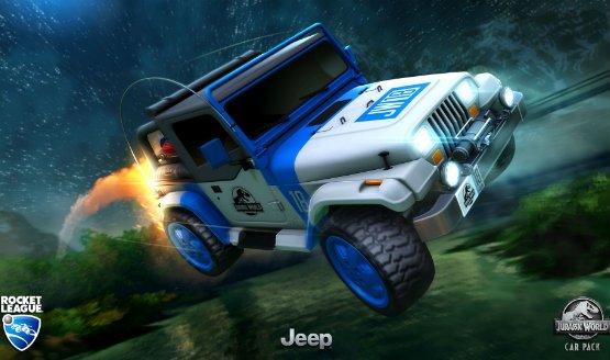 Rocket League’s Jurassic Park DLC features a T-Rex goal explosion