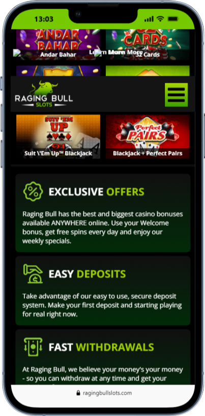 Best blackjack sites raging bull games