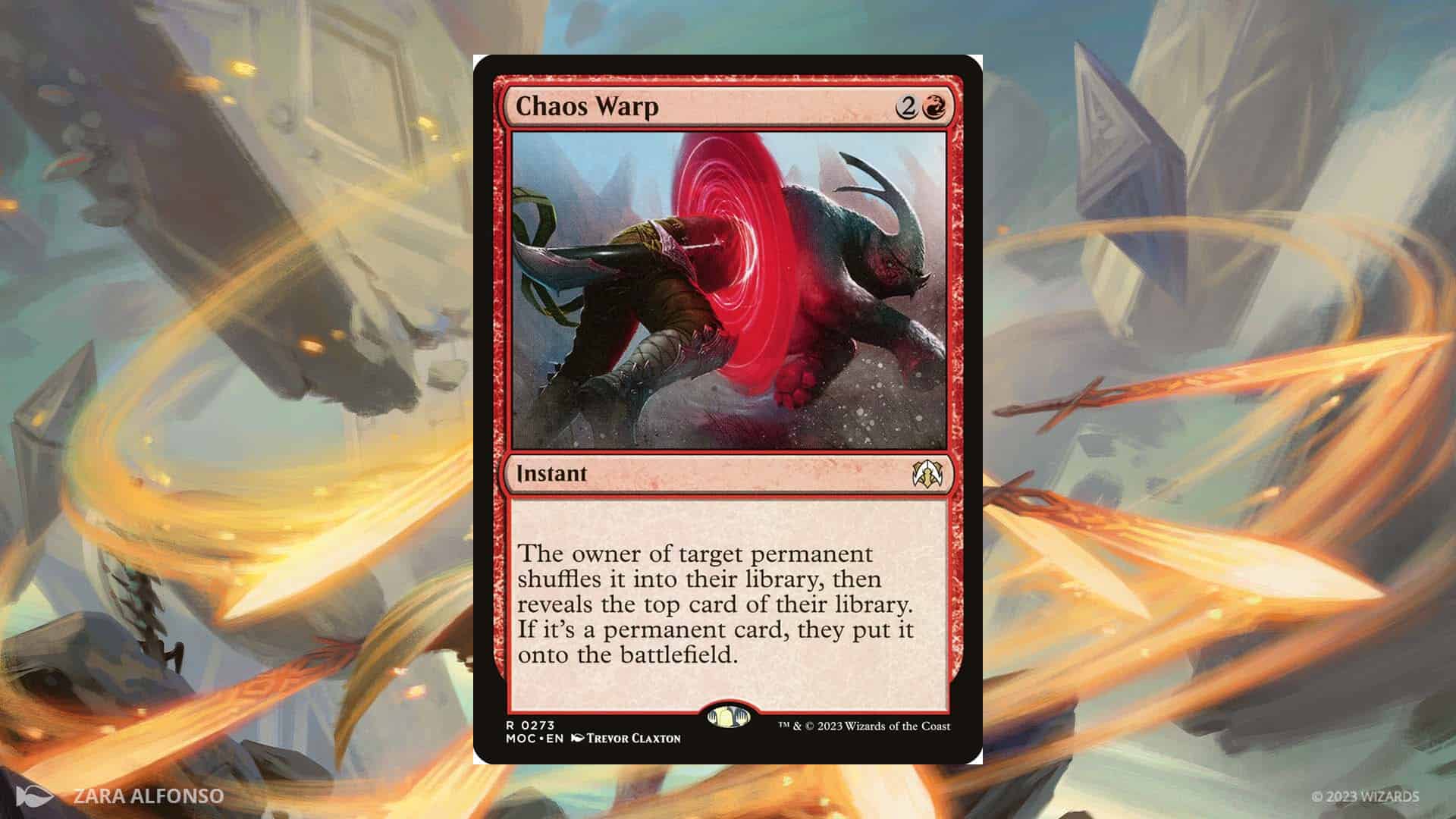 Picture of Chaos Warp from Magic: the Gathering