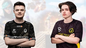 Two young men, known as the best Fortnite players, standing next to each other.