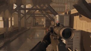 MW3 Longbow: An image of the player using a Longbow sniper in the game.