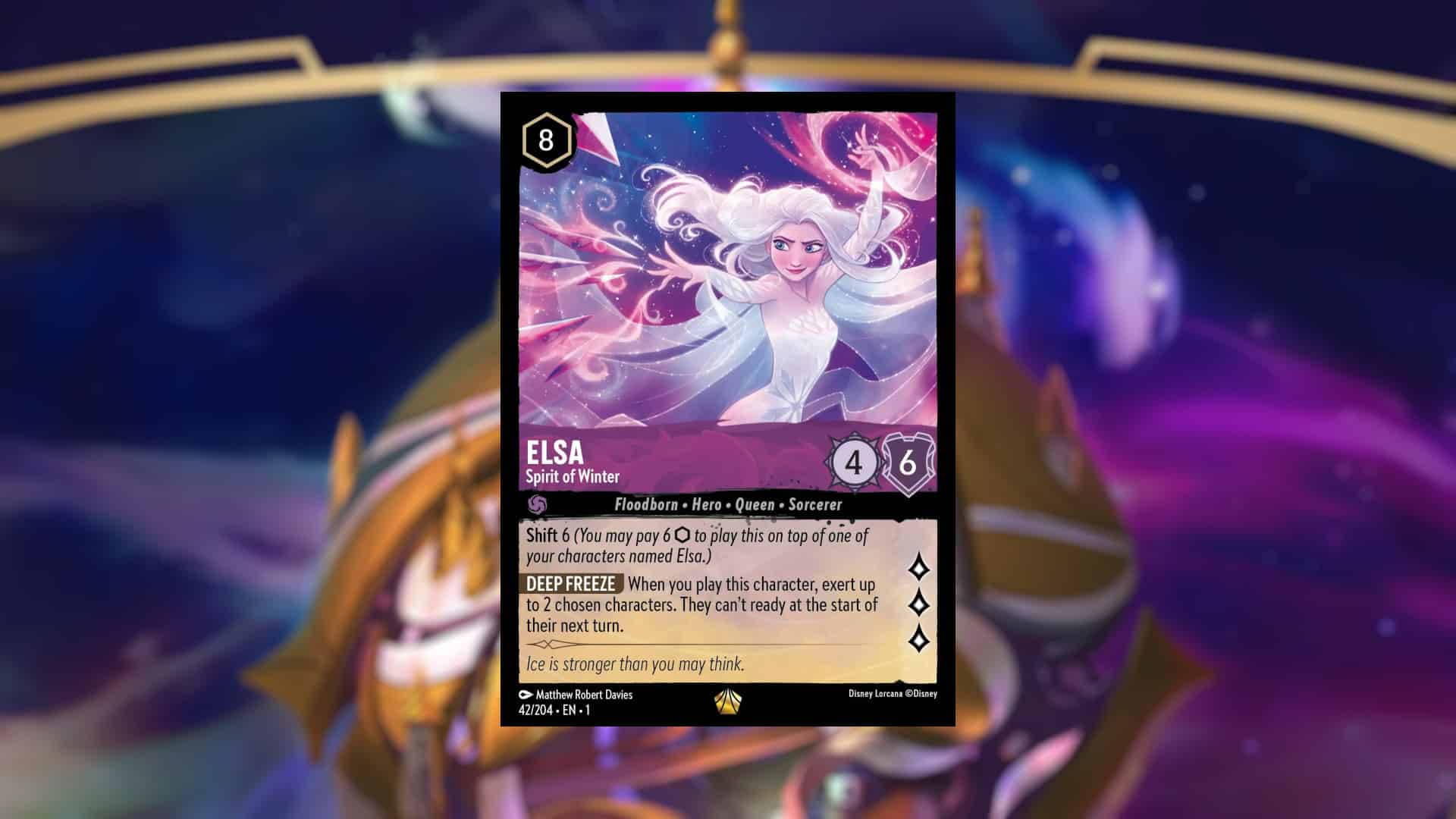 Picture of the Disney Lorcana card Elsa - Spirit of Winter