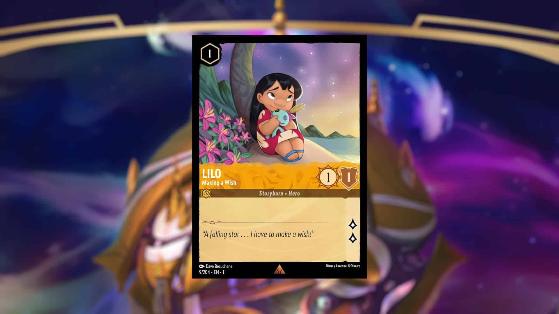 Picture of the Disney Lorcana card Lilo - Making A Wish