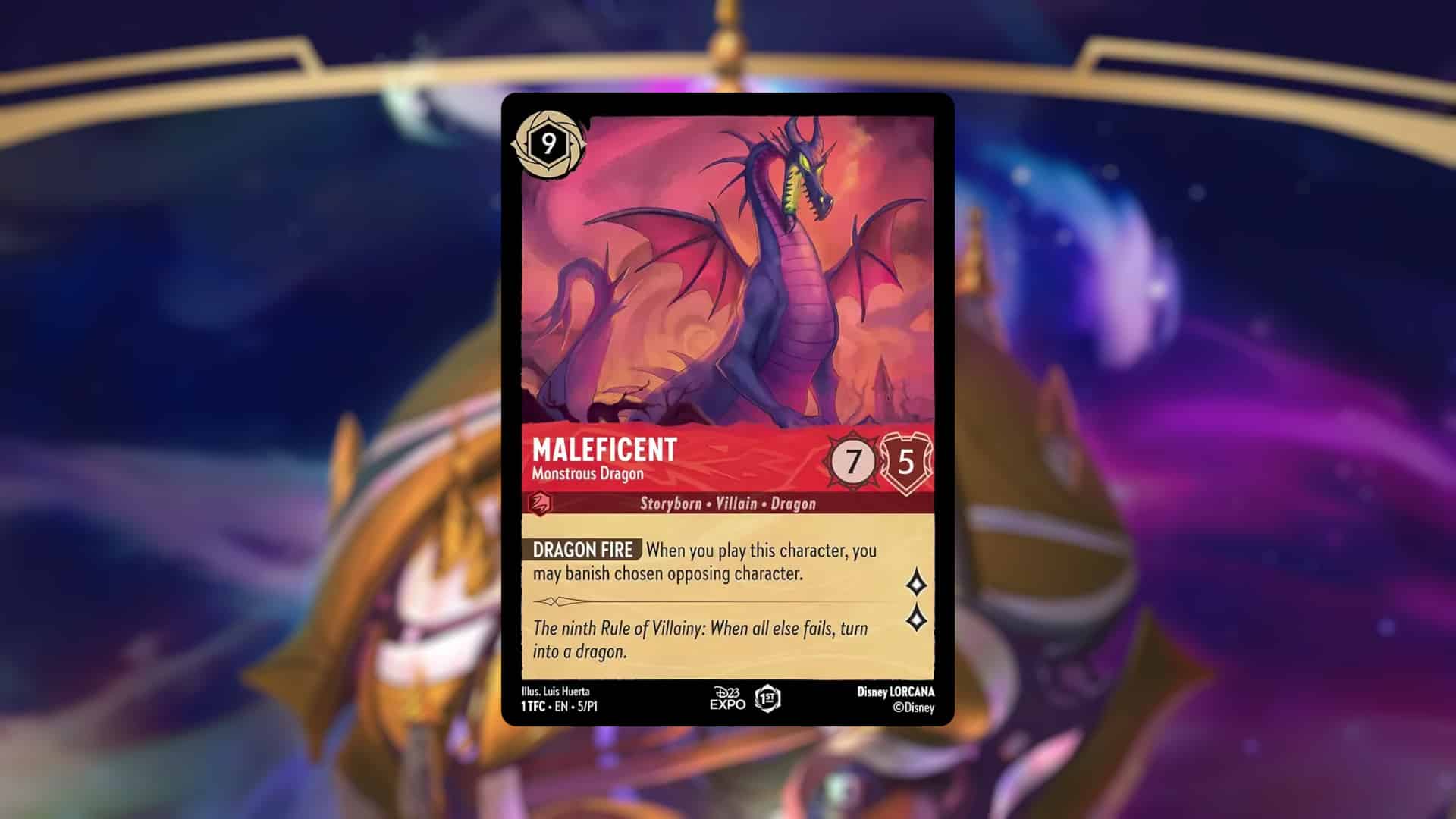 Picture of the Disney Lorcana card Maleficent - Monstrous Dragon