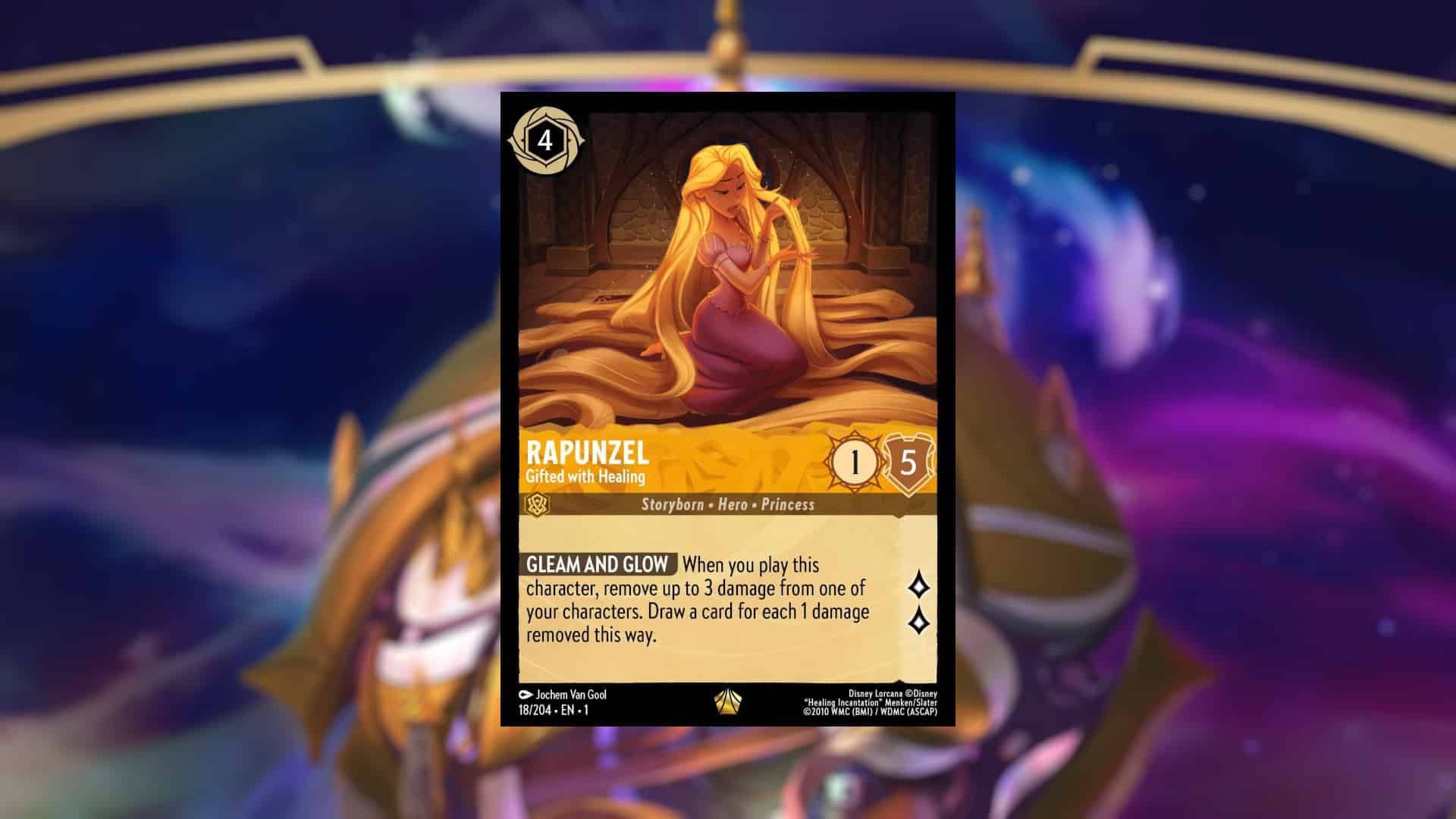 Picture of the Disney Lorcana card Rapunzel - Gifted with Healing