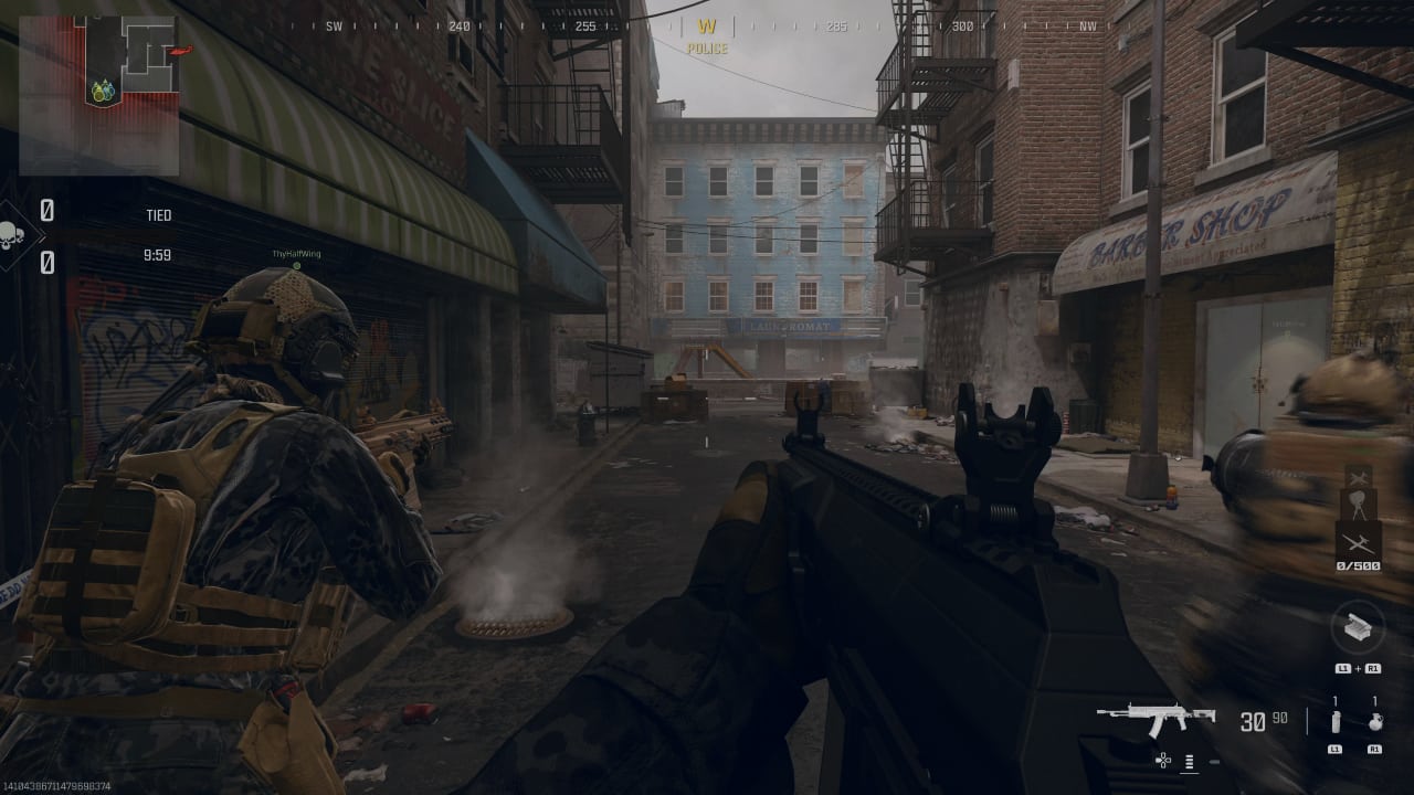 An image of the SVA 545 rifle in combat in MW3. Image captured by VideoGamer.