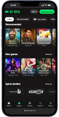 Betninja casino spillutvalg