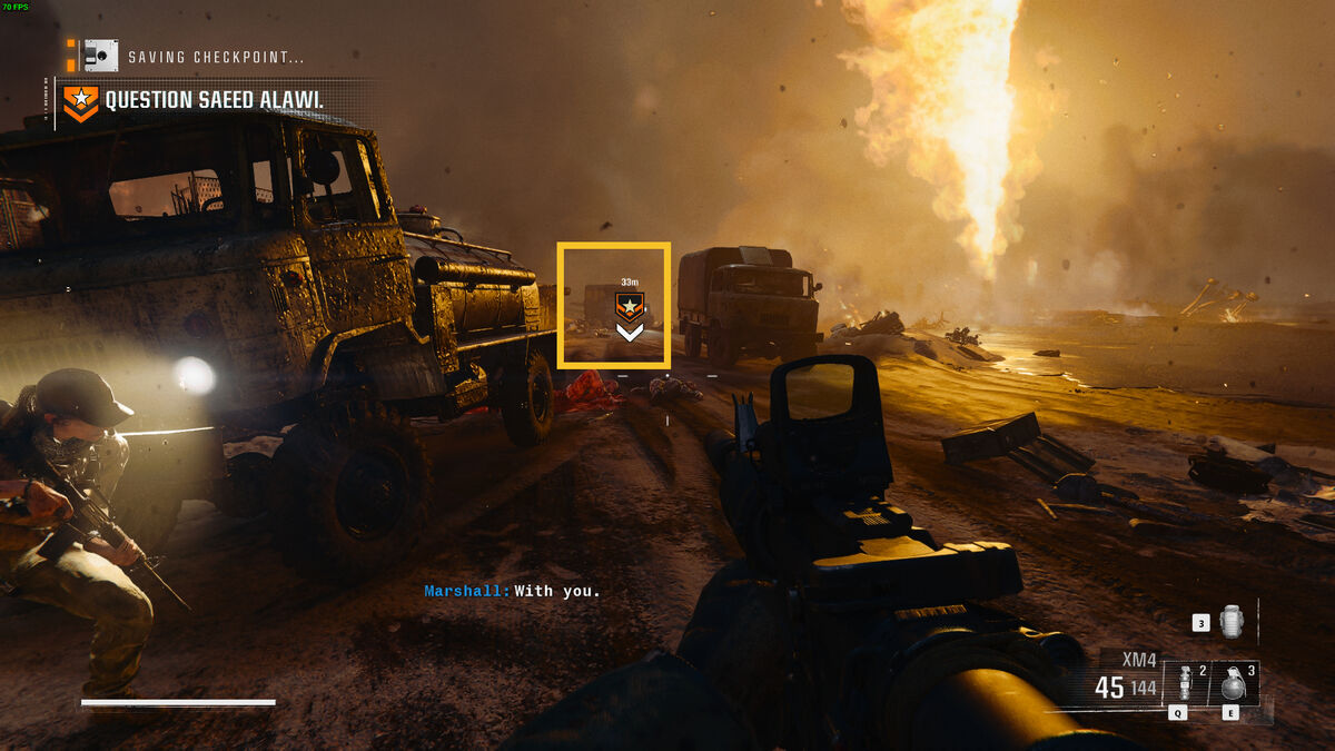 Black Ops 6 Bishop Takes Rook mission walkthrough: convoy in Kuwait.